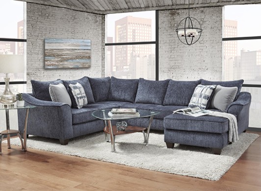 Captivate Lapis Blue Sectional